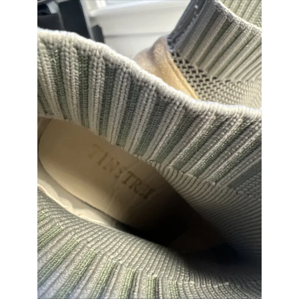 TINSTREE Set Of 2 Pointed Toe Heel Ankle Booties Stiletto Boots Black Green SZ 5 - Picture 7 of 16